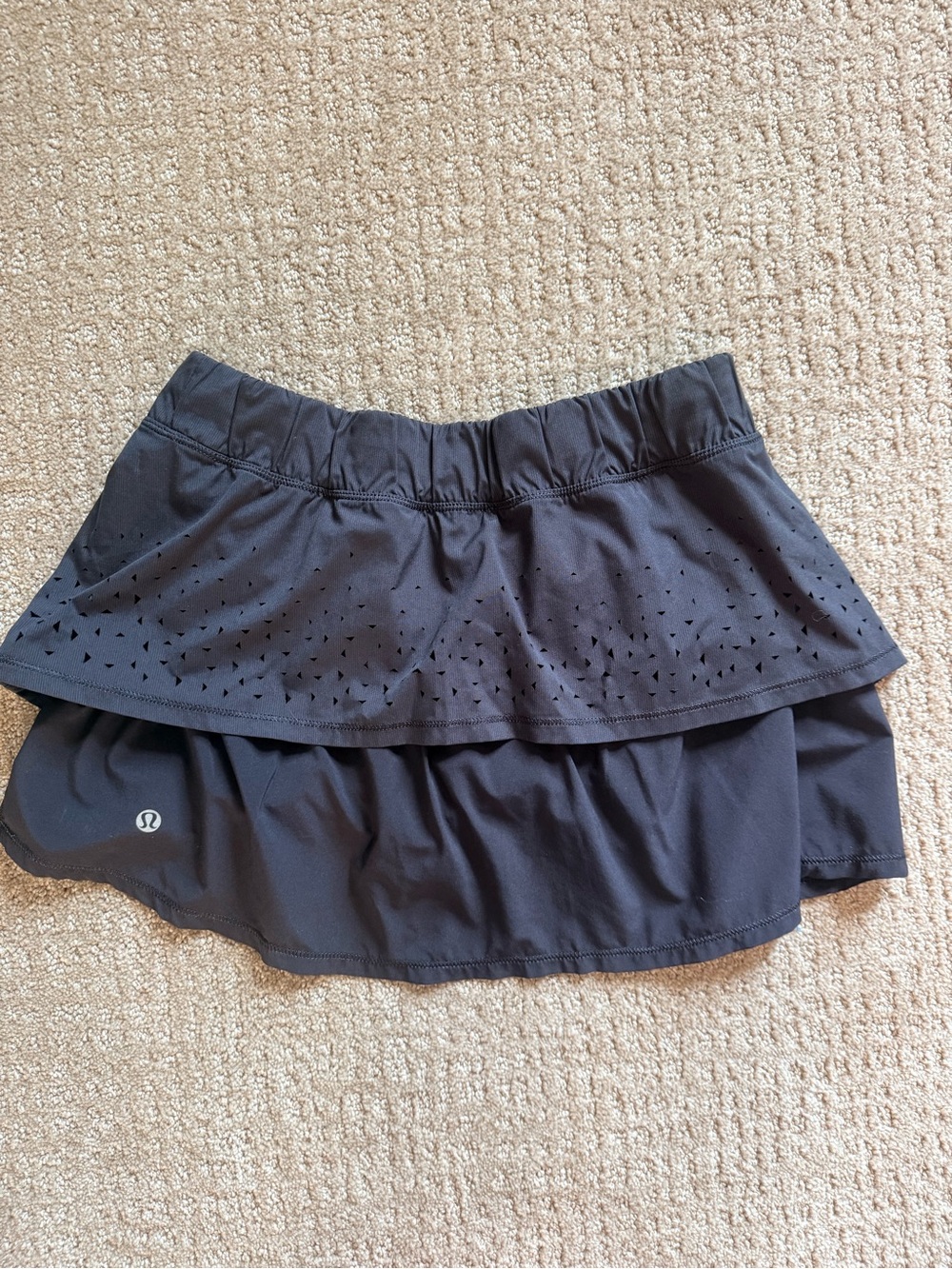 Vintage Lululemon In A Flash Tennis Skort, Black, Size 6